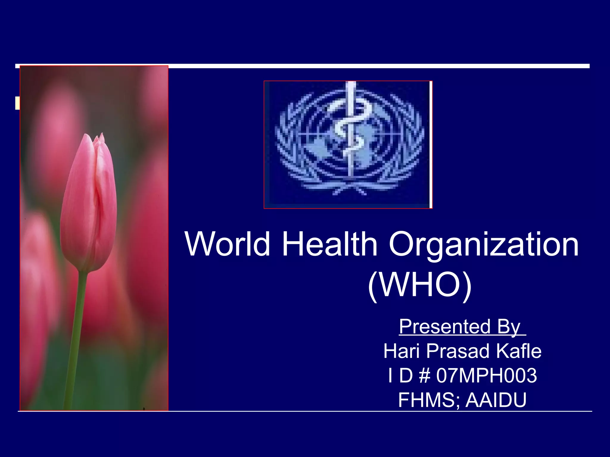 World health organization PPT