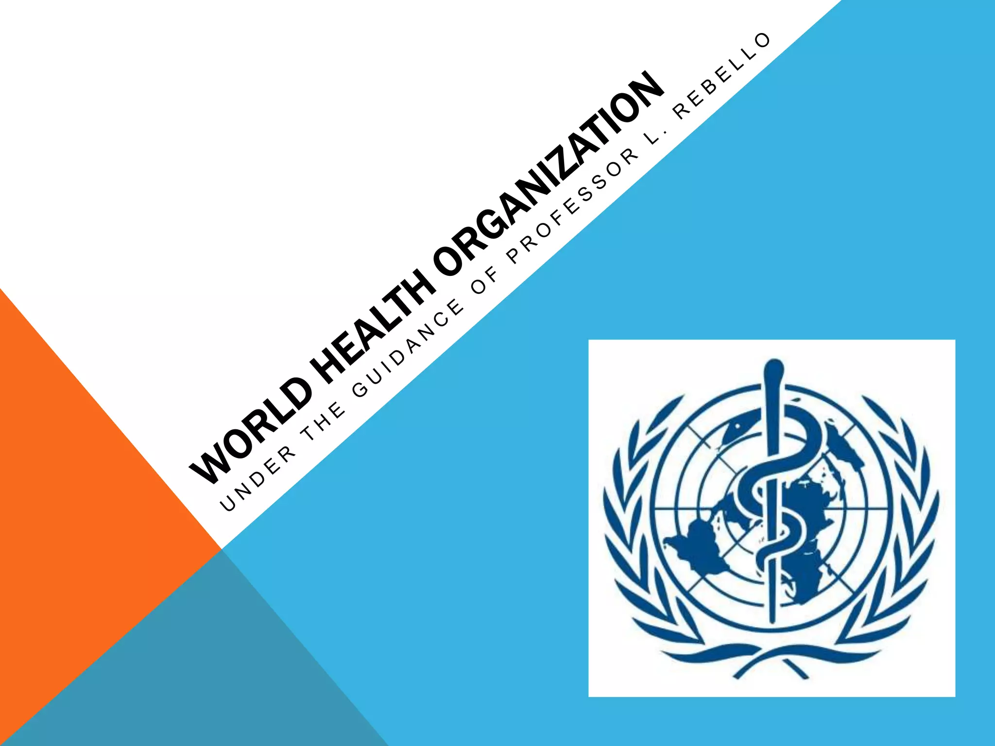 World health organization Nikhil HRM, Welingkar PPT
