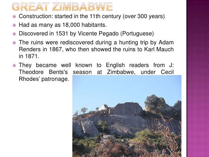 World Heritage Sites In Zimbabwe