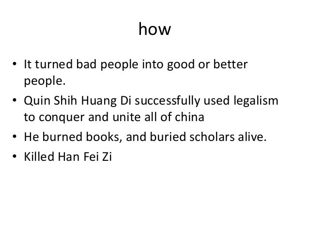 World history legalism