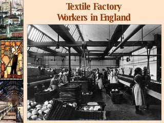 Textile Factory Workers in England 