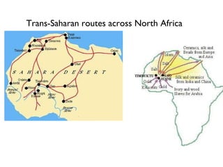 Trans-Saharan routes across North Africa 