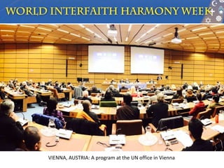 Interfaith Harmony Week 2014
