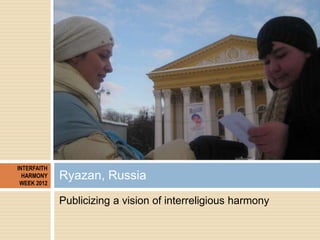 Interfaith Harmony Week 2012