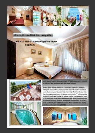 Contact : Real Estate Development Group
a-y@ro.ru
 