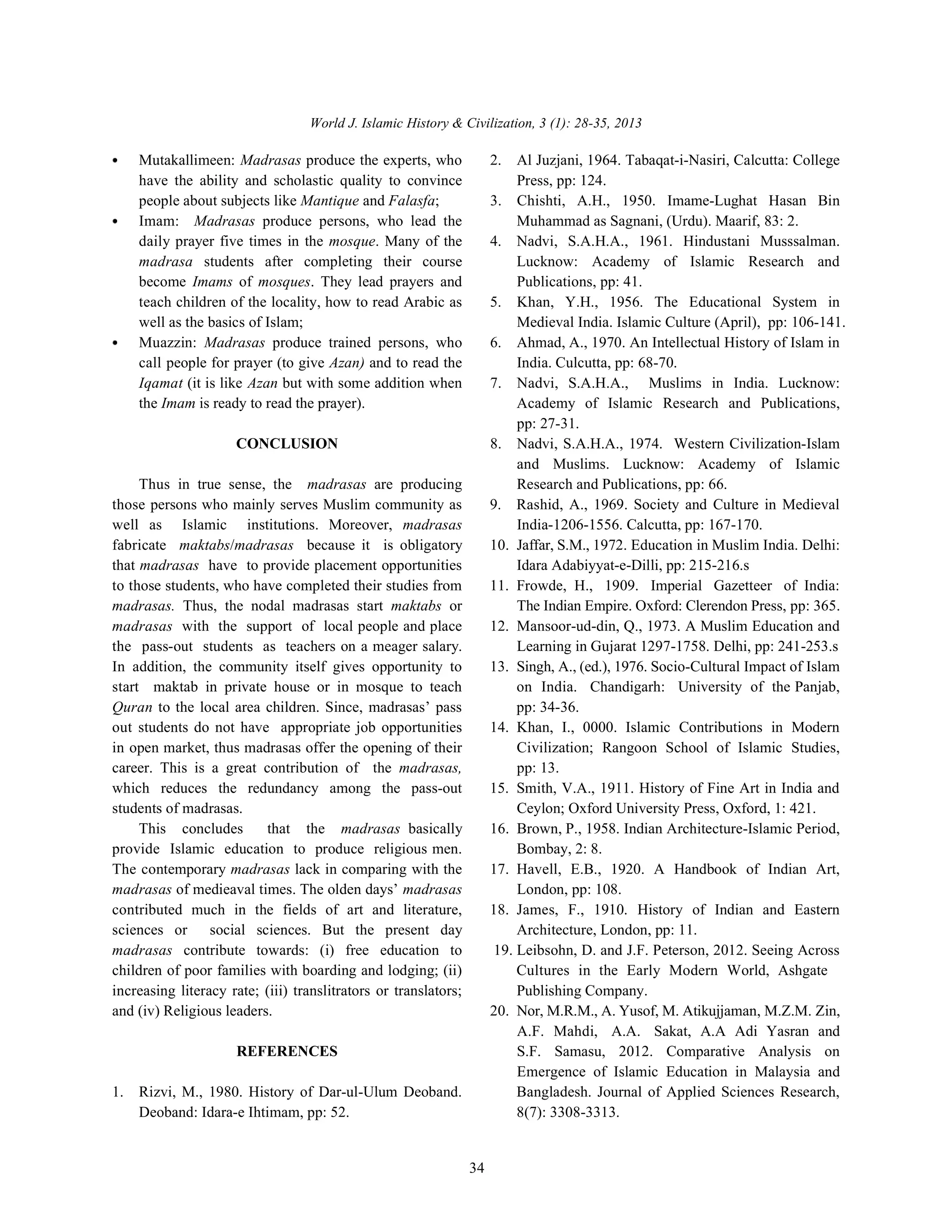 World journal of islamic history and civilization, | PDF
