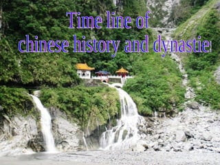 Time line of chinese history and dynasties 