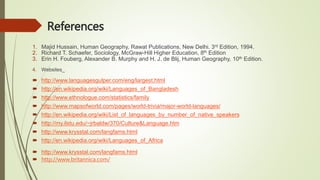 Schaefer Geography Presentation on World Language Regions | PPTX