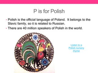 Poliah Language World Languages.ppt