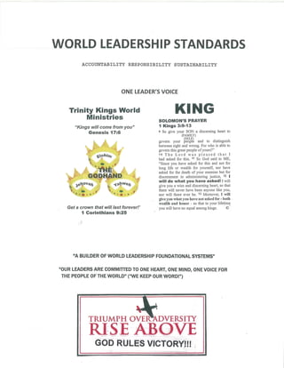 World Leadership Standards I