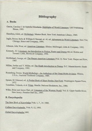 World literature/ Notes