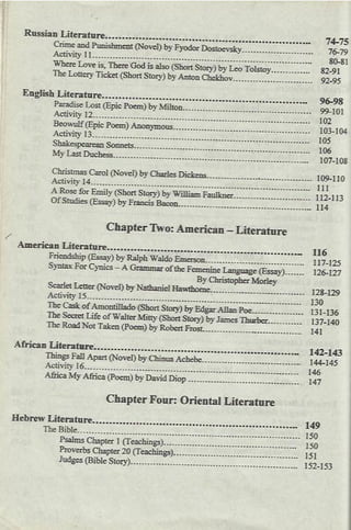 World literature/ Notes