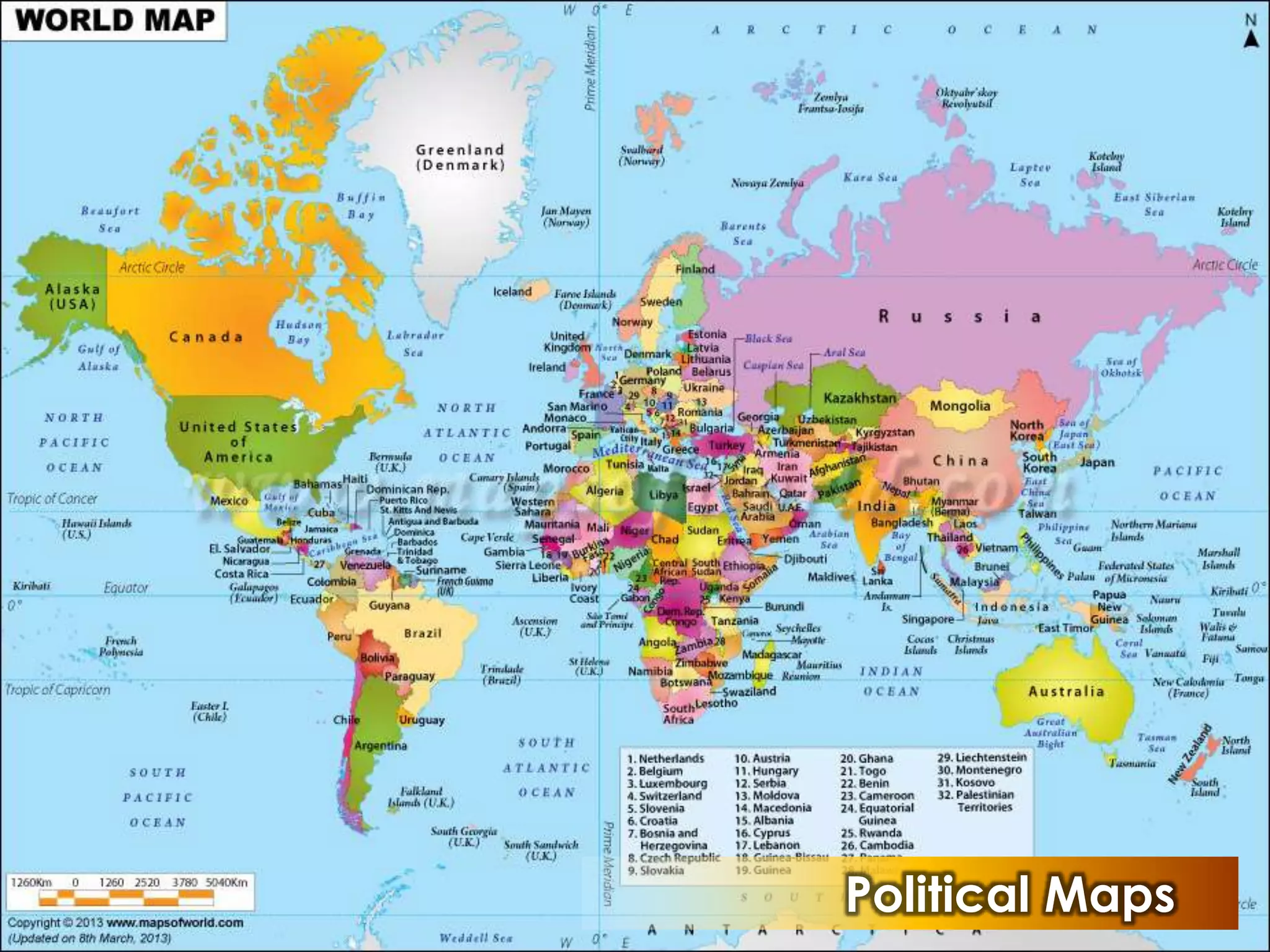 Political Maps
 