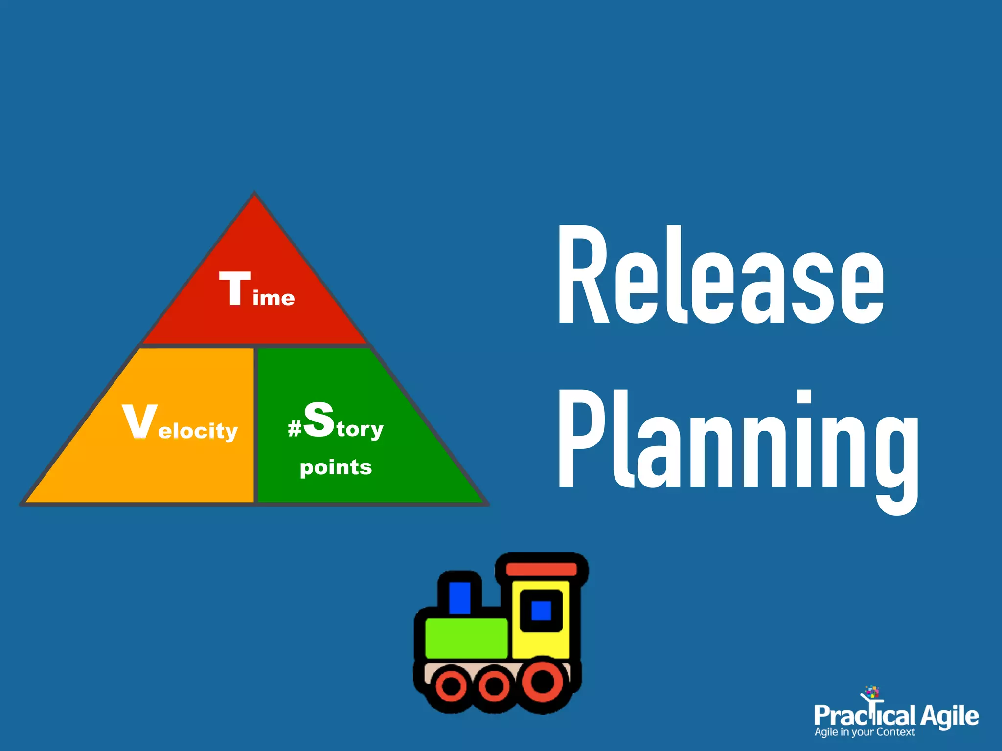 Release
Planning#Story
points
Time
Velocity
 