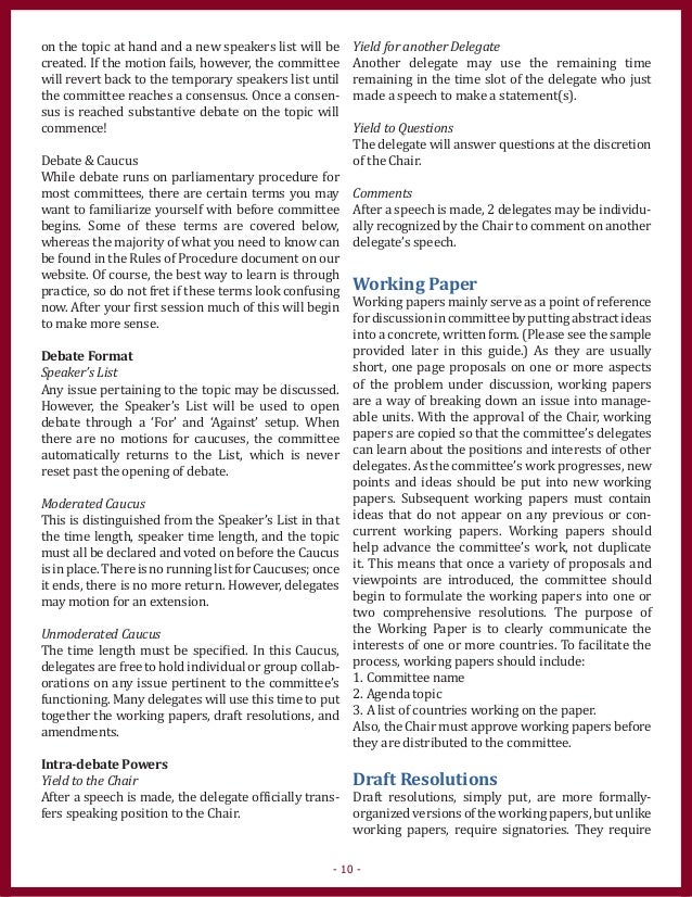 World mun _general_information