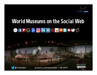 World Museums on the Social Web
@ r o n m a d e r p l a n e t a . c o m / m u s e u m s • 0 6 . 2 0 1 7
Vegas Natural History Museum
 