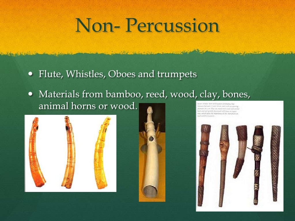 Non Percussion Flute, Whistles, Oboes