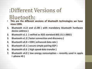 Data Communication and Network World of Bluetooth | PPTX