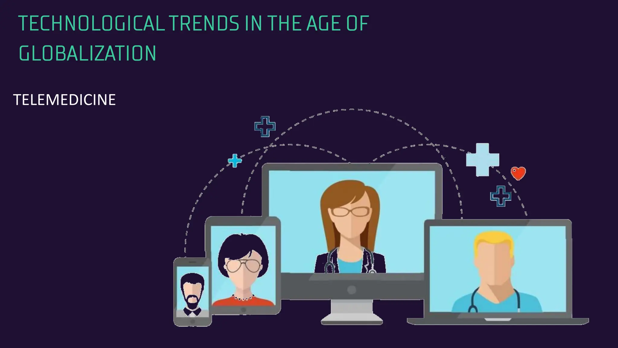TECHNOLOGICAL TRENDS IN THE AGE OF
GLOBALIZATION
TELEMEDICINE
 