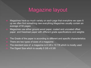 World of magazines | PPTX