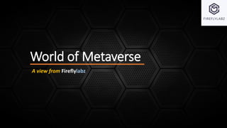 World of Metaverse
A view from Fireflylabz
 