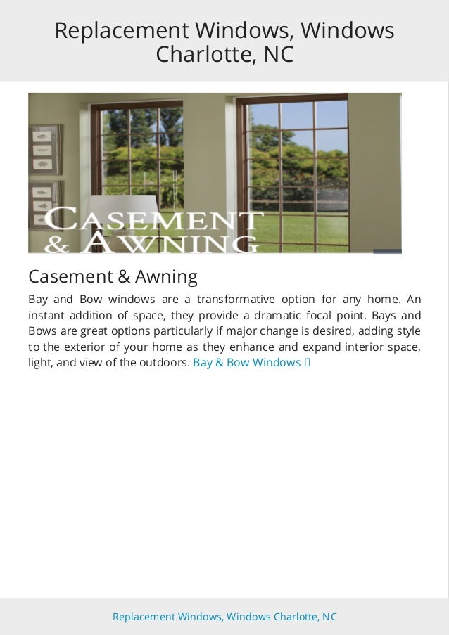 World of windows of the carolinas windows, inc.
