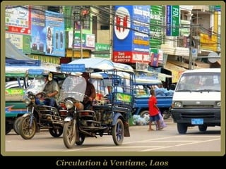 Circulation à Ventiane, Laos 