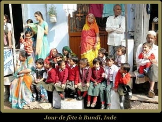 Jour de fête à Bundi, Inde 
