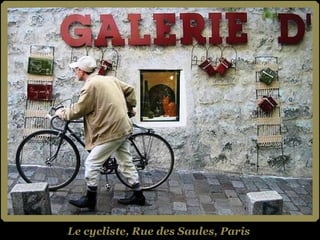 Le cycliste, Rue des Saules, Paris 