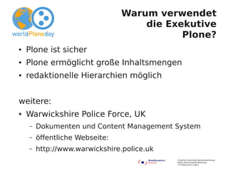 Projekte mit Plone