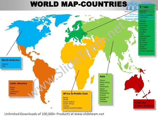 powerpoint template world map