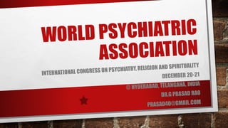 World Psychiatric Association 2021