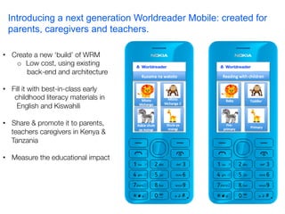 mReading to children: Leveraging mobile reading to promote and advance ...
