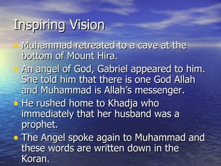 Muhammad's Vision World Religions Founders etc | PPT