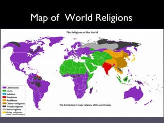 Map of  World Religions 