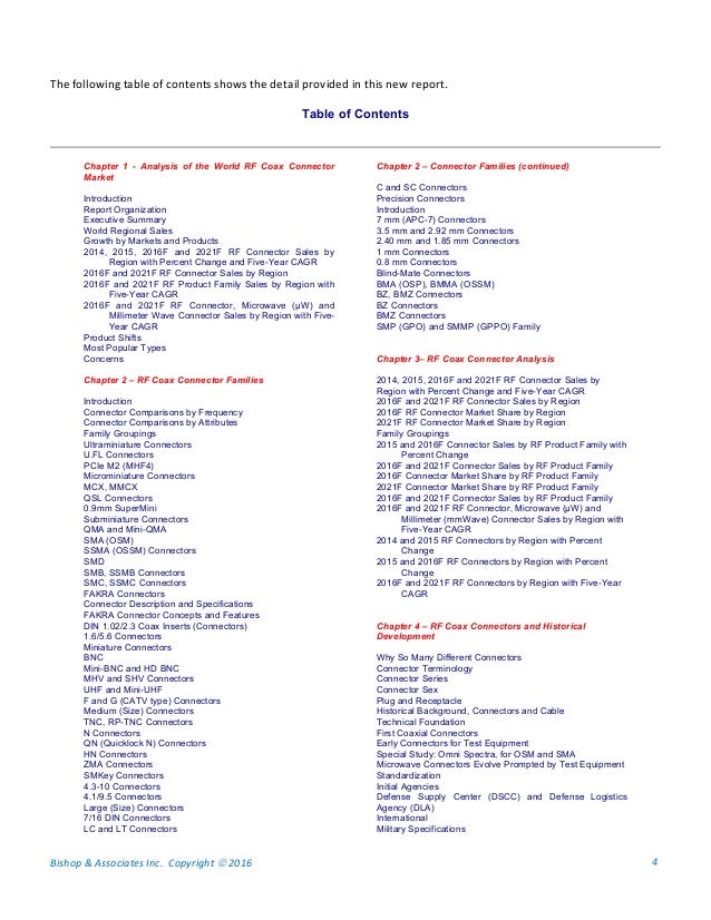 World Rf Connector Report Nov 16 Brochure