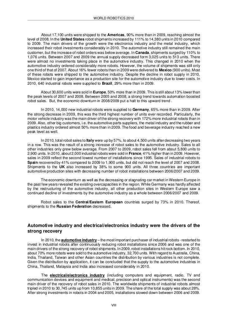 executive summary world robotics 2019 industrial robots