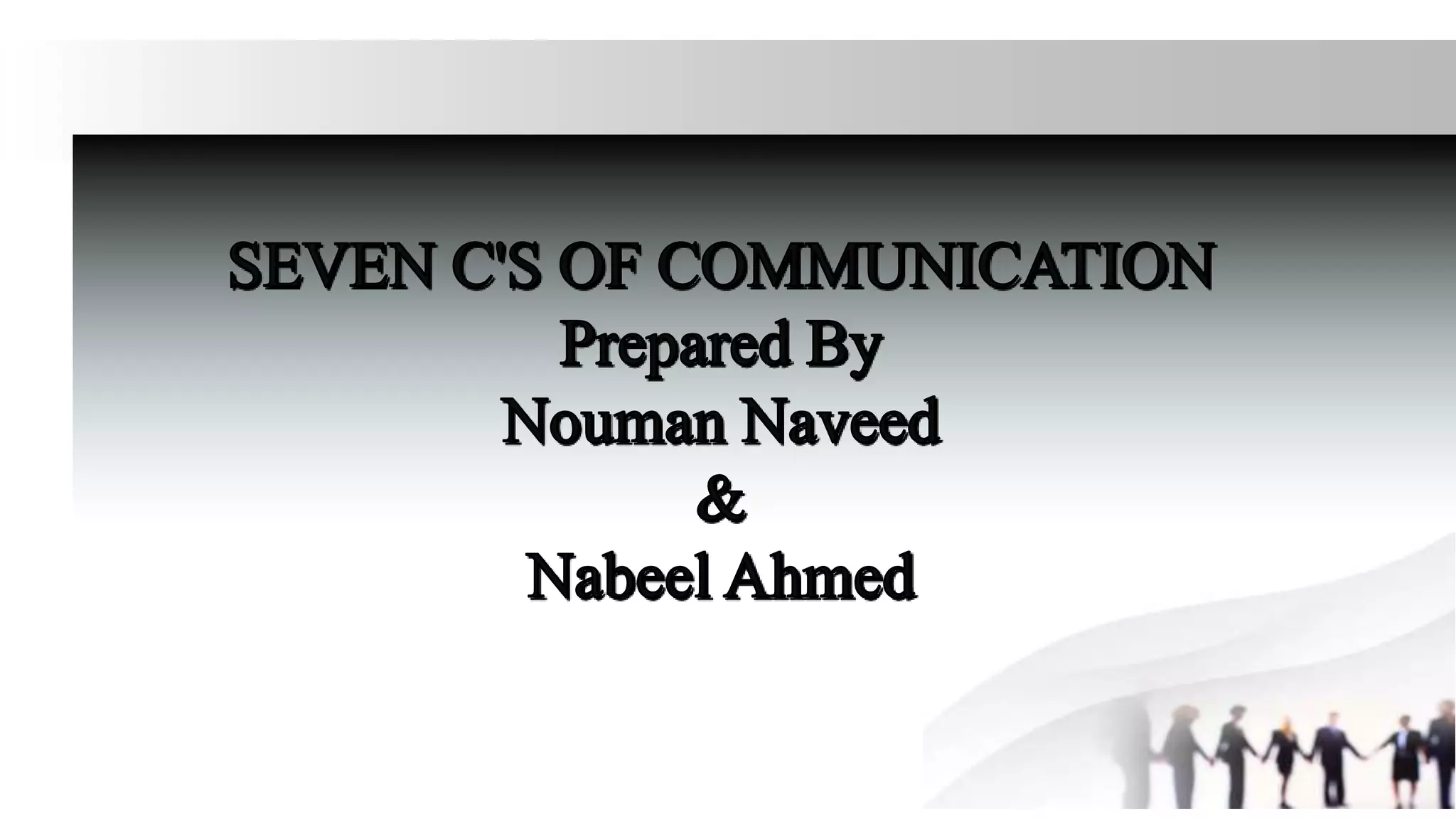 7c's of effective communication | PPT