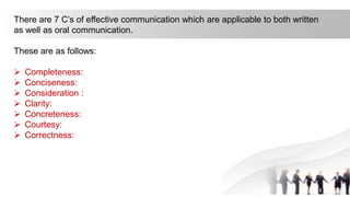 7c's of effective communication | PPT