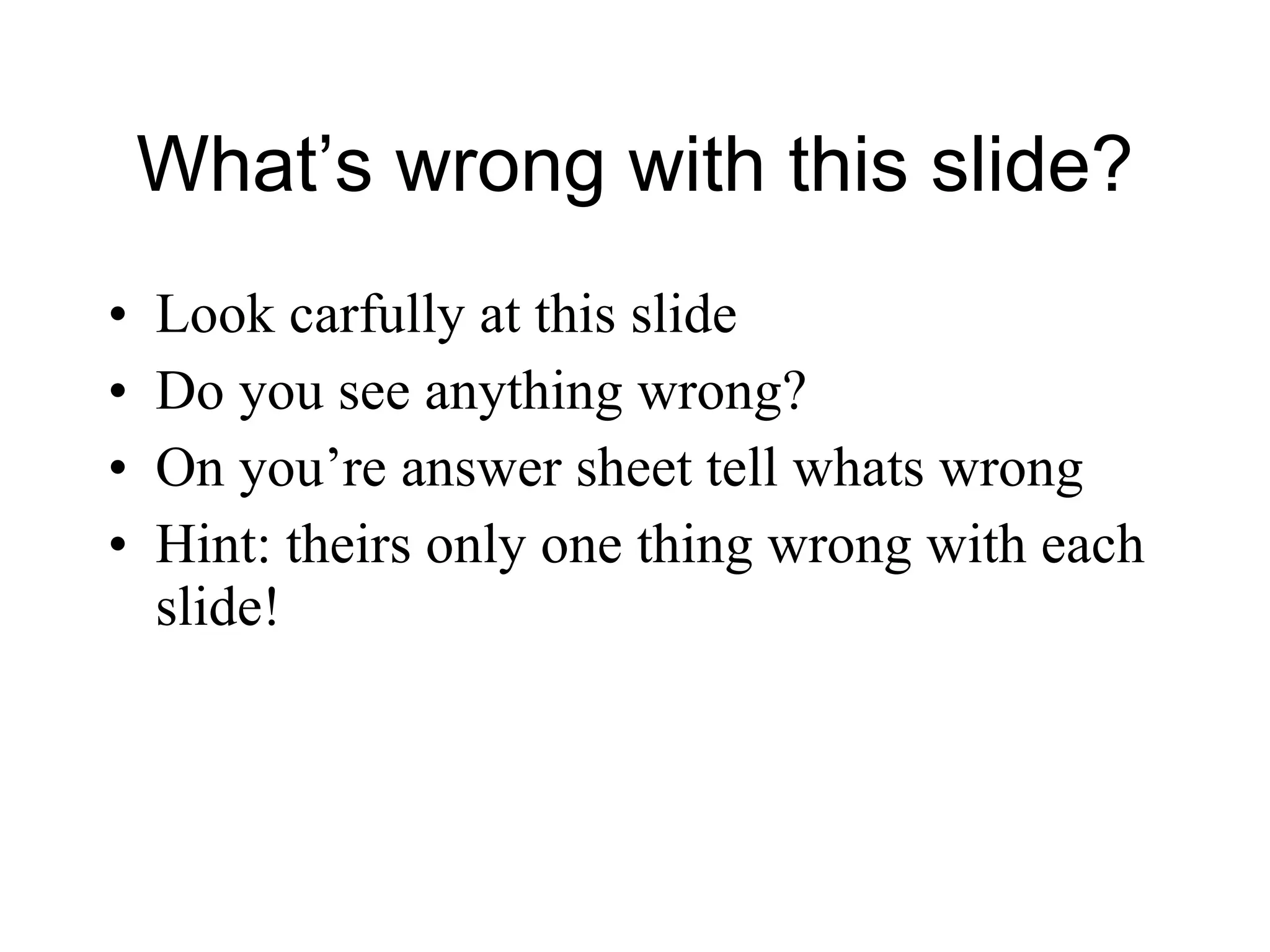 Worlds Worst PowerPoint | PPT