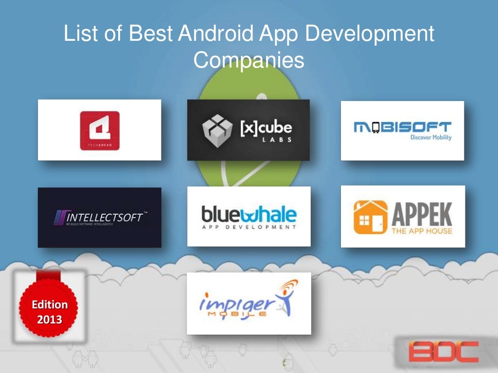 Top Android Application Development Companies 2013