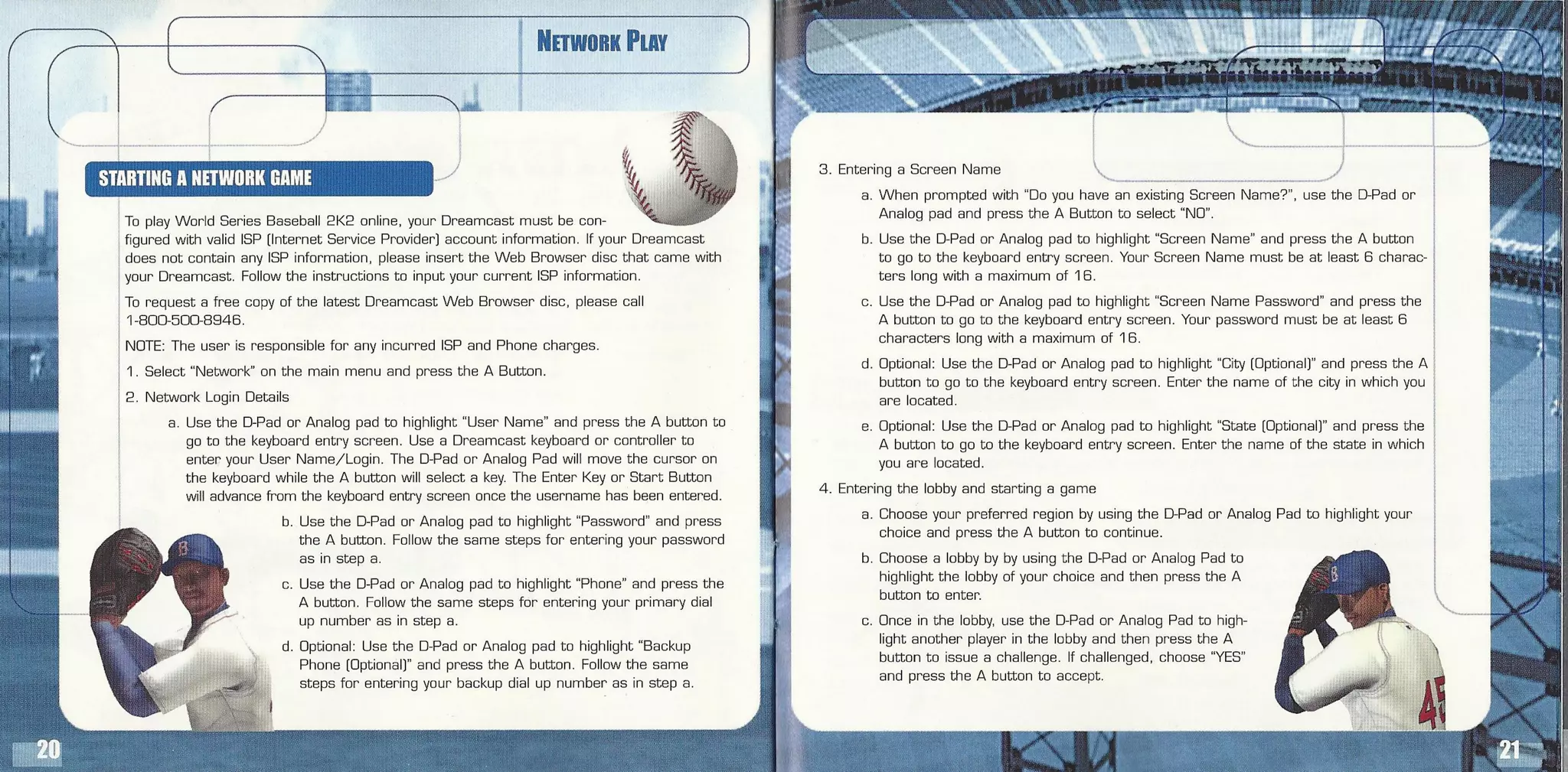 Jeu World Series Baseball 2K2 Sur Dreamcast - NTSC-USA Complet - Bon état