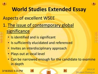 World studies extended essay introduction 2 | PPTX | Educational ...