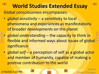 World studies extended essay introduction 2 | PPTX | Educational ...