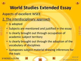 World studies extended essay introduction 2 | PPTX