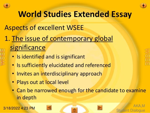 extended essay world studies guide