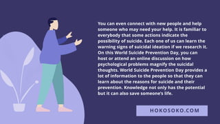 World suicide prevention day 2020 | PPTX