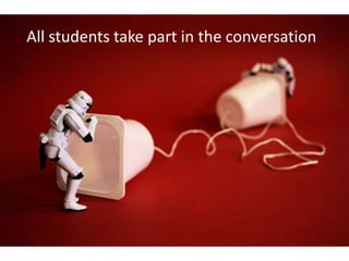 All students take part in the conversationCredit Cut in Imperial Telecommunication by Stéfan (by, nc, sa)