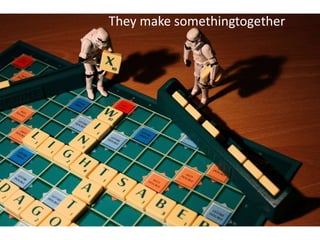 They make somethingtogether(unreleased) PlayingScrabble by Stéfan CC (by, nc, sa)