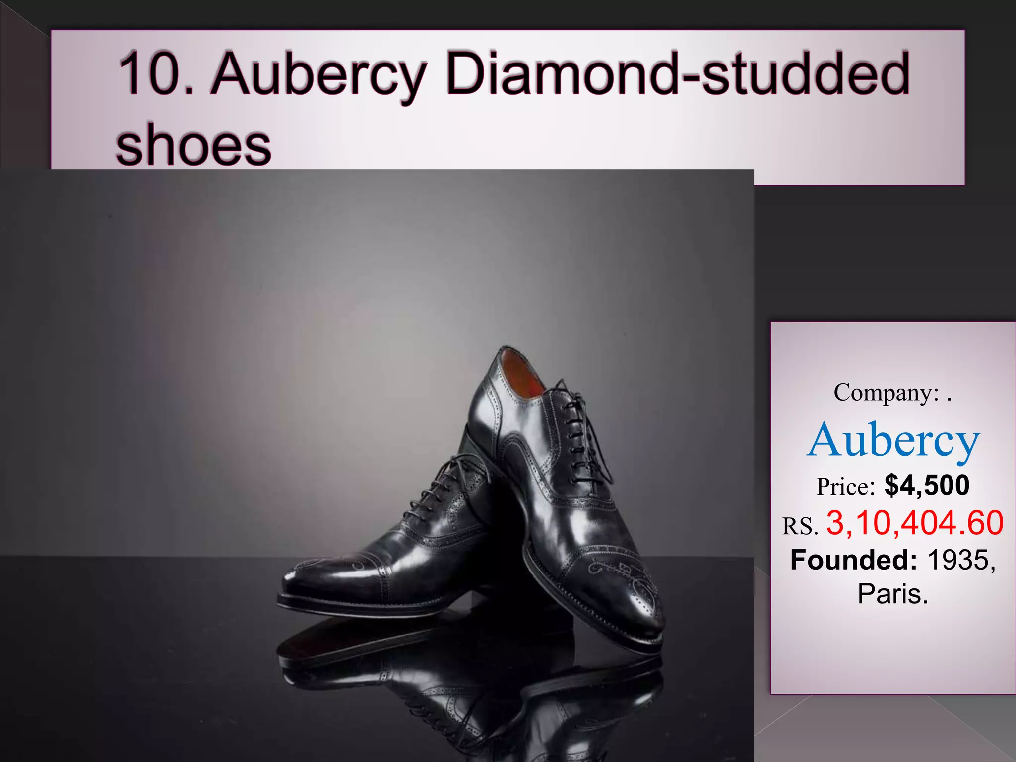 costly footwear brands